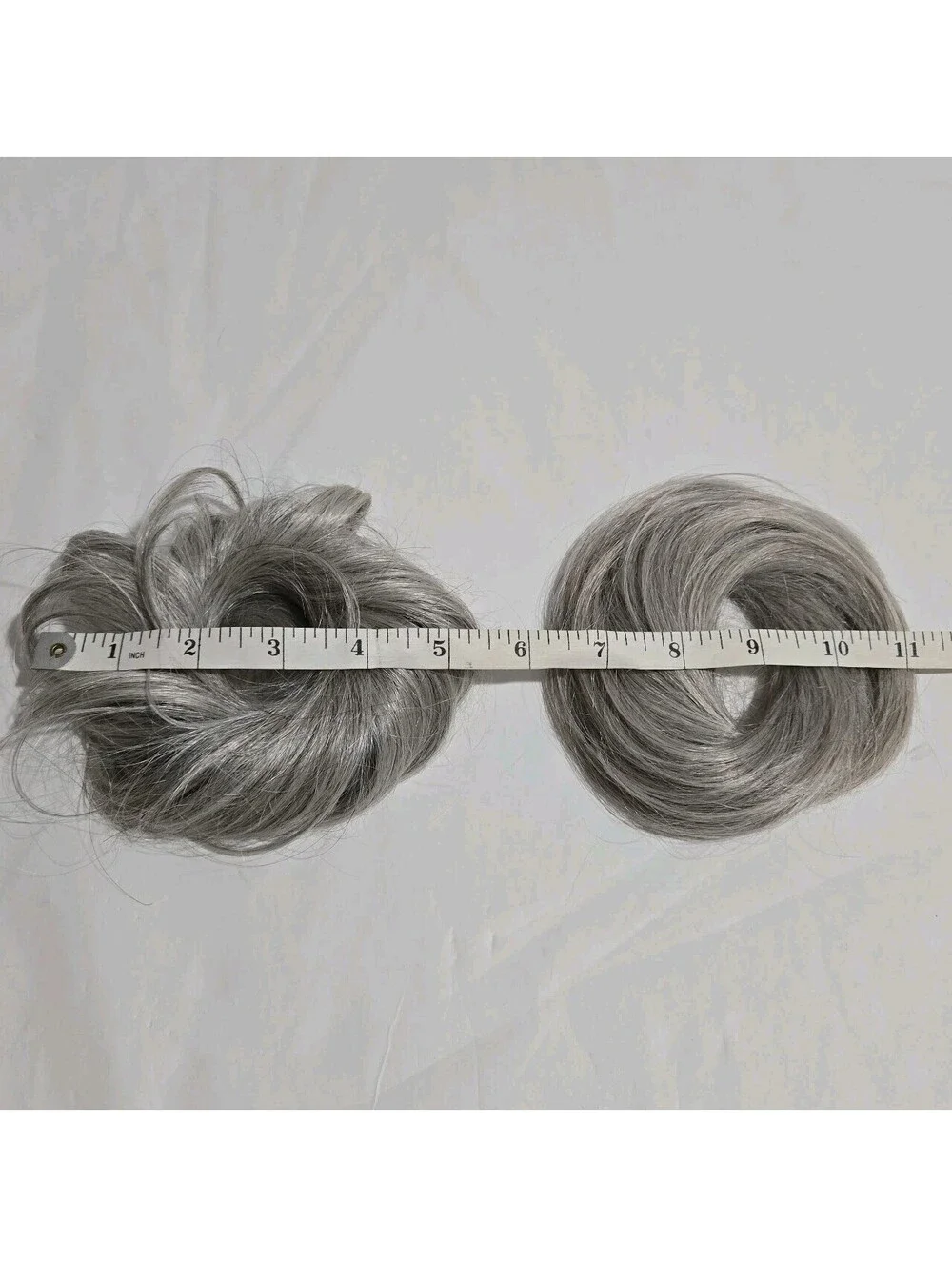 Set of 3 Ponytail Messy Bun Gray Hair Piece Wiglet Extension